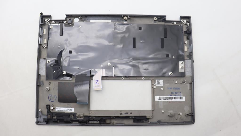 Lenovo ThinkPad X13 Gen 4 Keyboard Palmrest Top Cover German Grey 5M11L64330