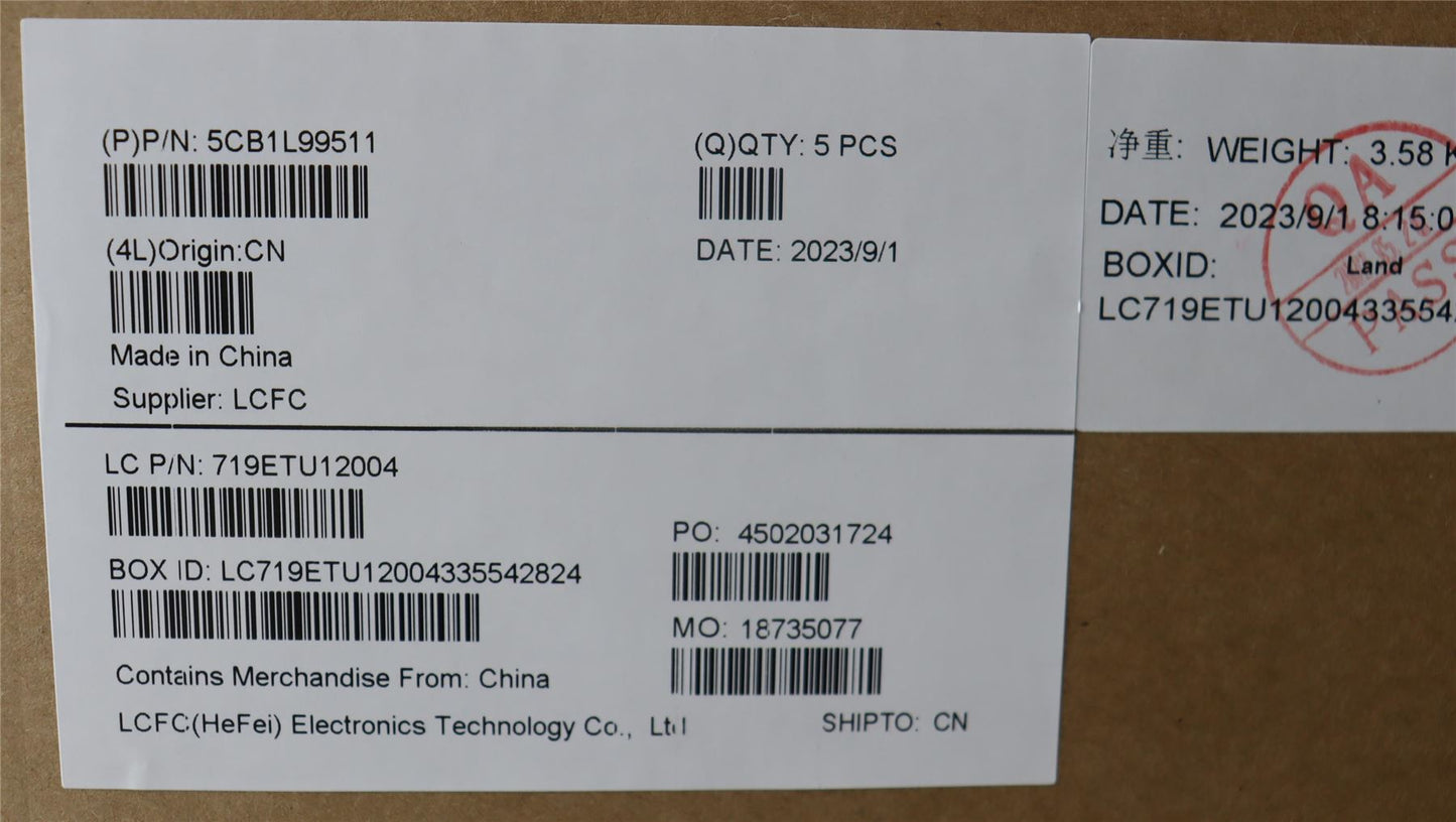 Lenovo IdeaPad 3 15IAH8 Palmrest Cover Touchpad Keyboard US Europe 5CB1L99511