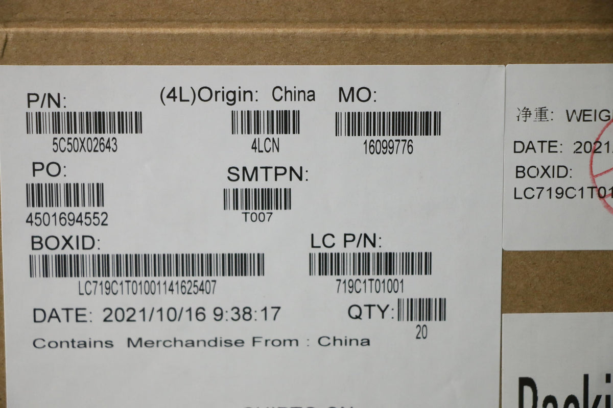 Lenovo FRU Tiger HPD module JYT Board 5C50X02639