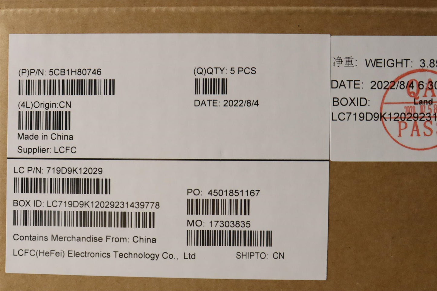 Lenovo Upper Case ASM_NORDIC L82RL FP AGU 5CB1H80746