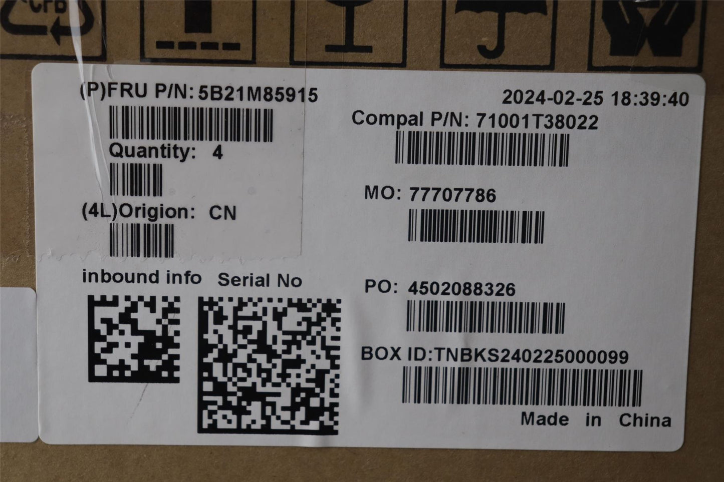 Lenovo C83DB NOK R7HPTHS 16G L FIR RM 5B21M85915