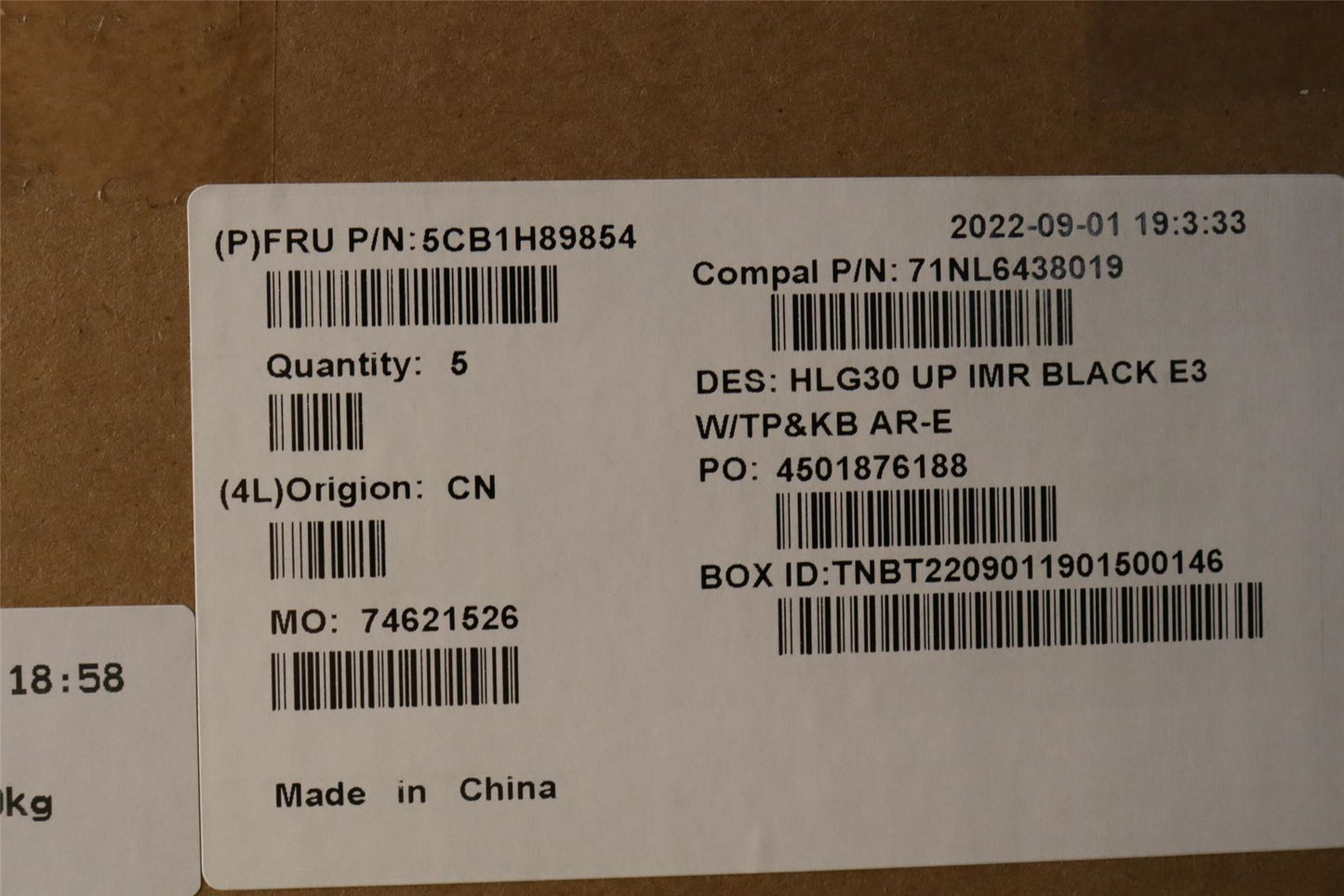 Lenovo IdeaPad 3 15IAH7 Palmrest Cover Touchpad Keyboard Arabic Black 5CB1H89854