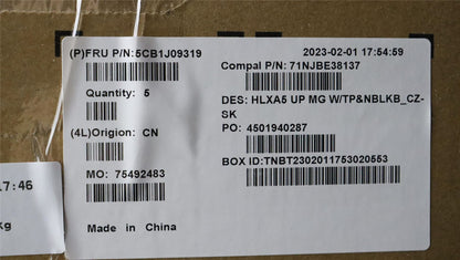 Lenovo ThinkBook 15 G4 IAP Palmrest Cover Touchpad Keyboard White 5CB1J09319