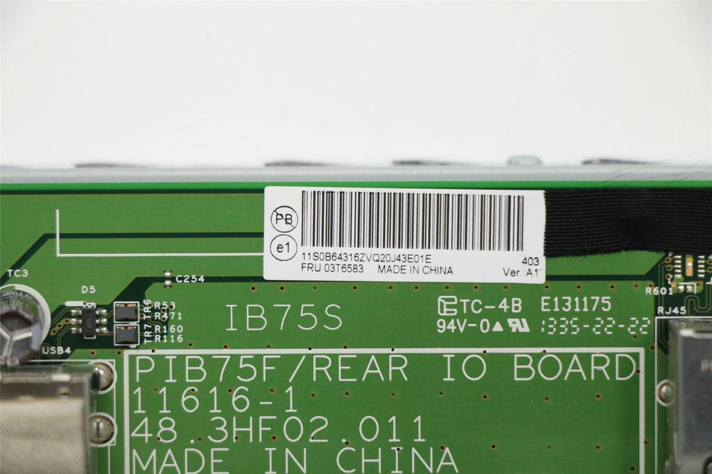 Lenovo FRU rear IO board, Troy 03T6583