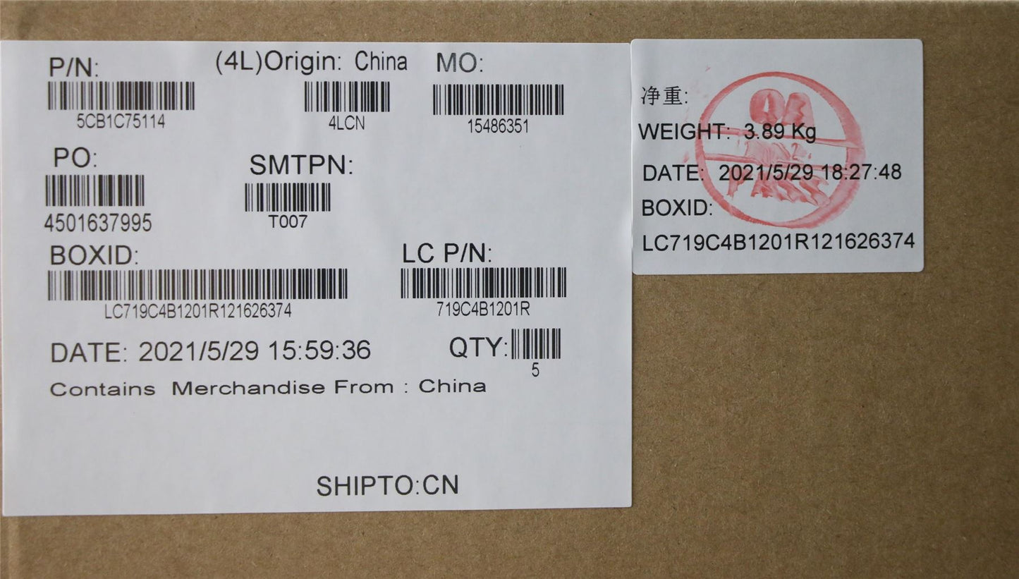 Lenovo Upper Case ASM_UKE L82KV NFPA/BUMA 5CB1C75114