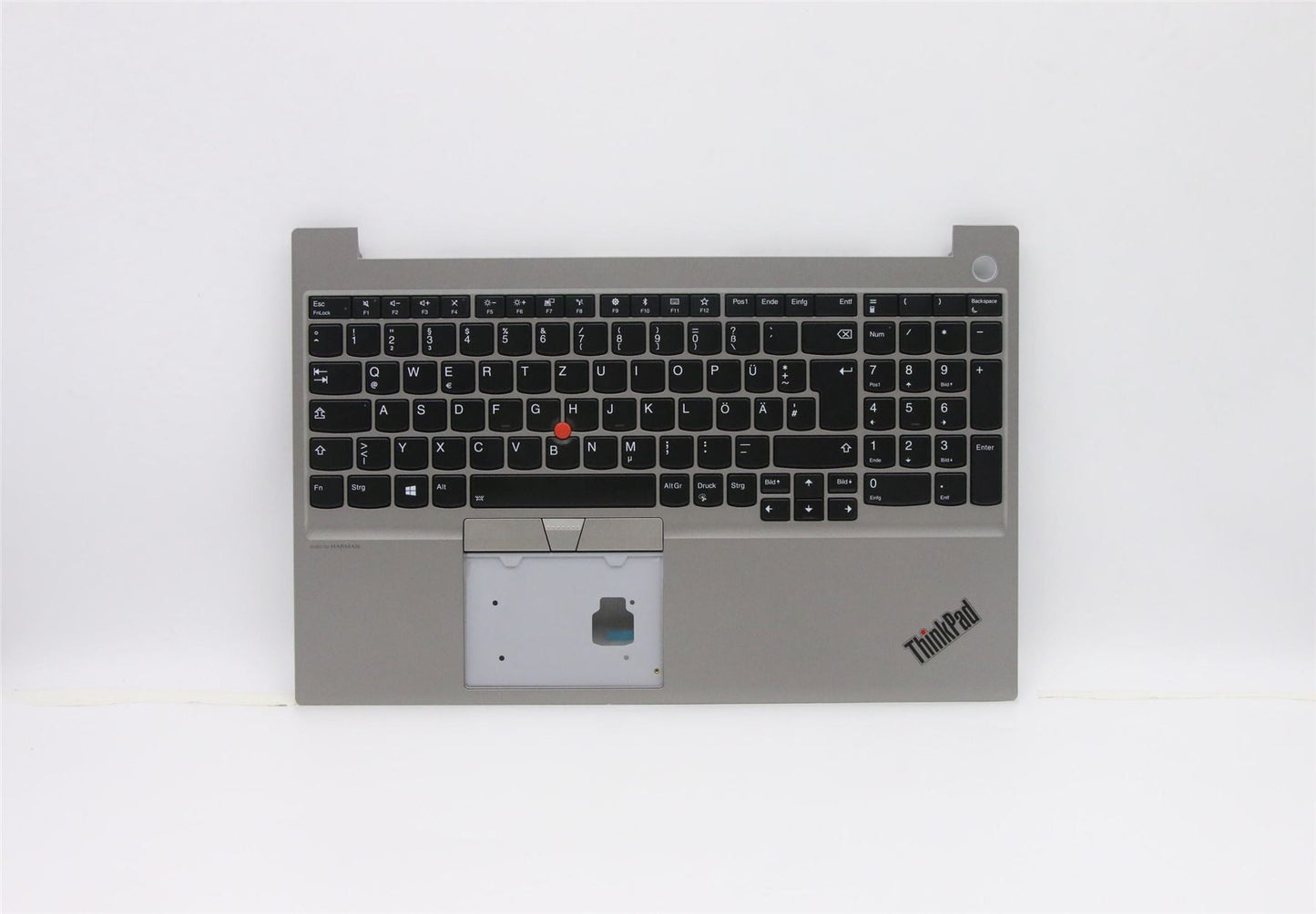 Lenovo ThinkPad E15 Keyboard Palmrest Top Cover German Silver Backlit 5M10V16971