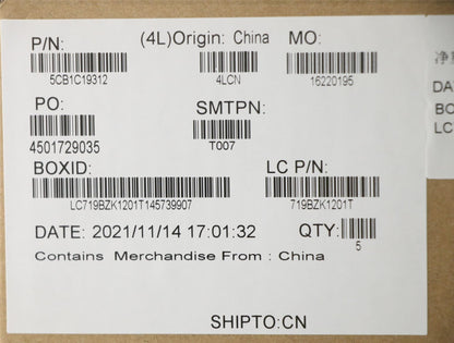 Lenovo IdeaPad 7 14IHU5 Palmrest Cover Touchpad Keyboard UK 5CB1C19312