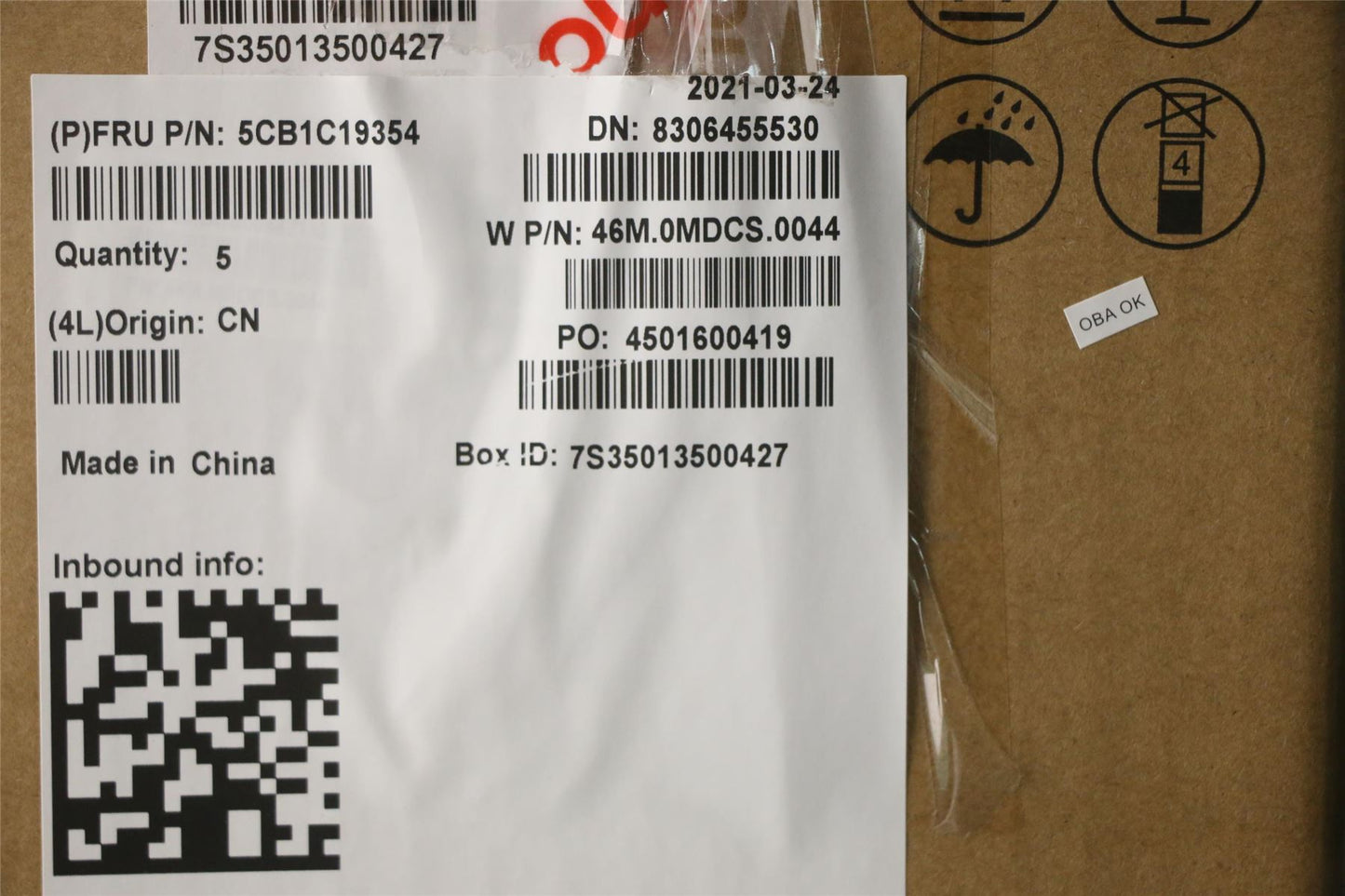 Lenovo Upper Case ASM_UK W 82HU NFNB PG 5CB1C19354