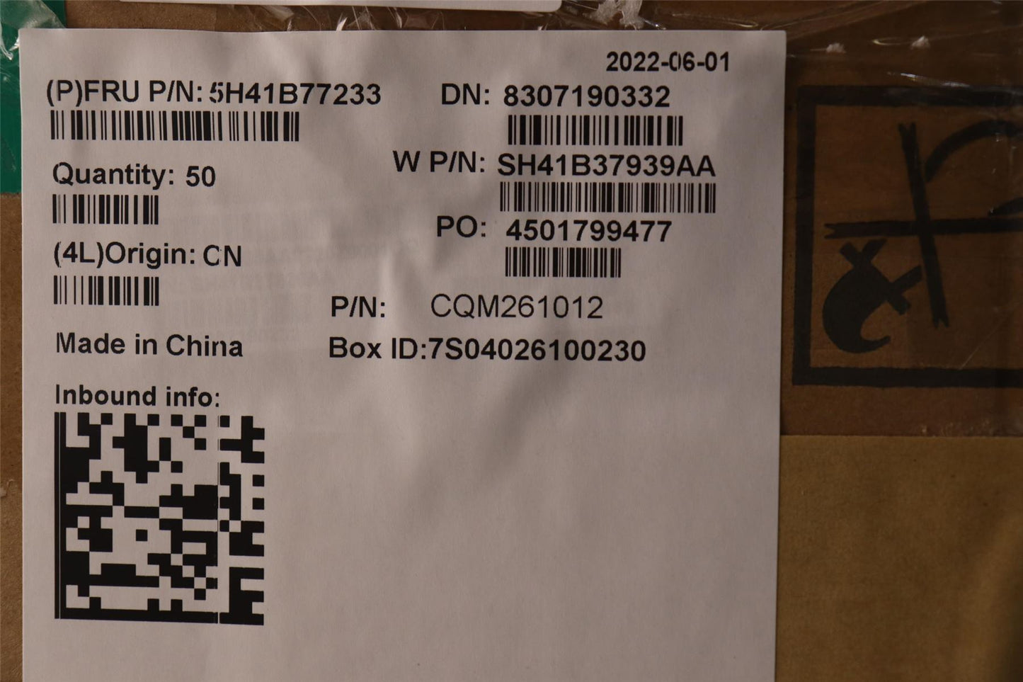 Lenovo 5H41B77233 HEATSINK FRU ASSY UMA THM HY LFR-1 CS HY