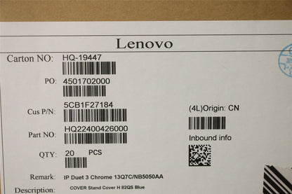 Lenovo Stand Cover H 82QS Blue 5CB1F27184
