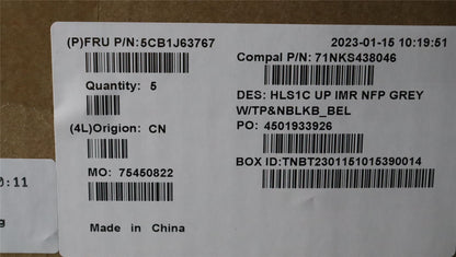 Lenovo IdeaPad 1 14AMN7 Palmrest Cover Touchpad Keyboard Belgian 5CB1J63767
