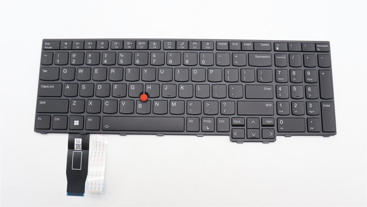 Lenovo ThinkPad P16v Gen 1 L15 Gen 4 T16 Gen 2 Keyboard US Black 5N21K05004
