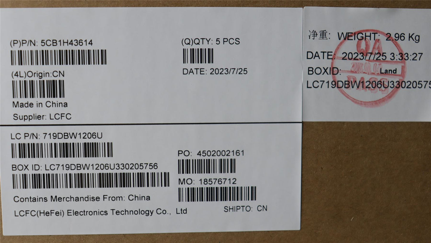 Lenovo IdeaPad 3 14IAU7 Palmrest Cover Touchpad Keyboard US Europe 5CB1H43614