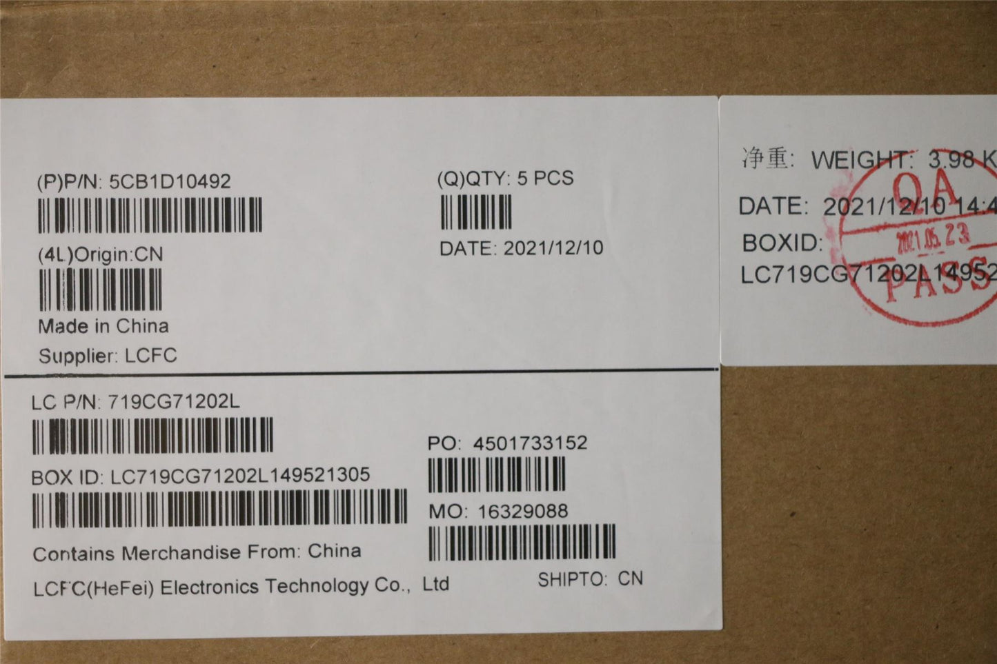 Lenovo Upper Case ASM_POR L82JF SGw/WHWRF 5CB1D10492