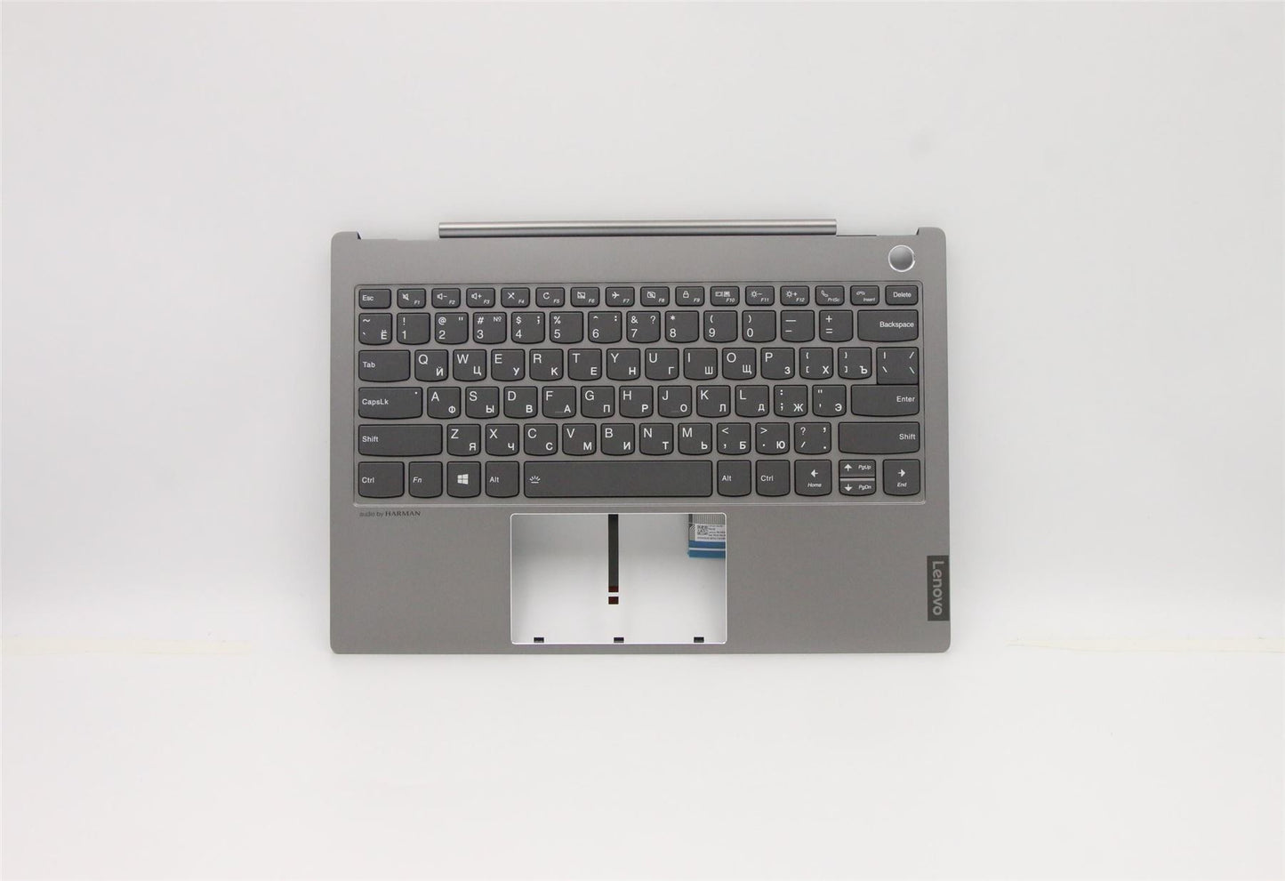 Lenovo ThinkBook 13s-IWL Keyboard Palmrest Top Cover Russian Grey 5CB0U43198