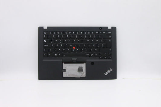 Lenovo ThinkPad T495s Keyboard Palmrest Top Cover Icelandic Black 5M11A08517