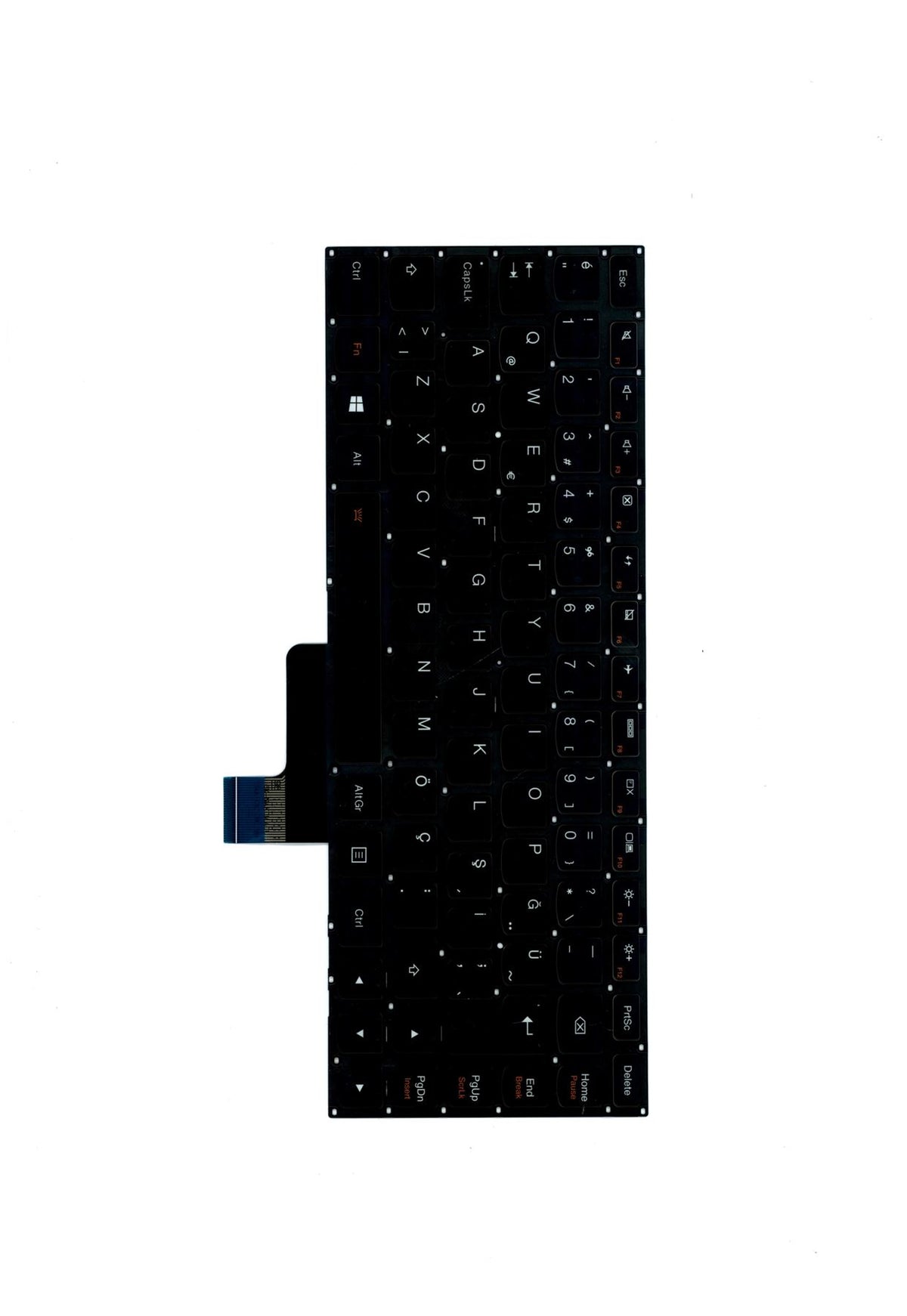 Lenovo TUR-ST1C3B-DF-BlkKeyBacklight-KBD Turkish Keyboard 25215068