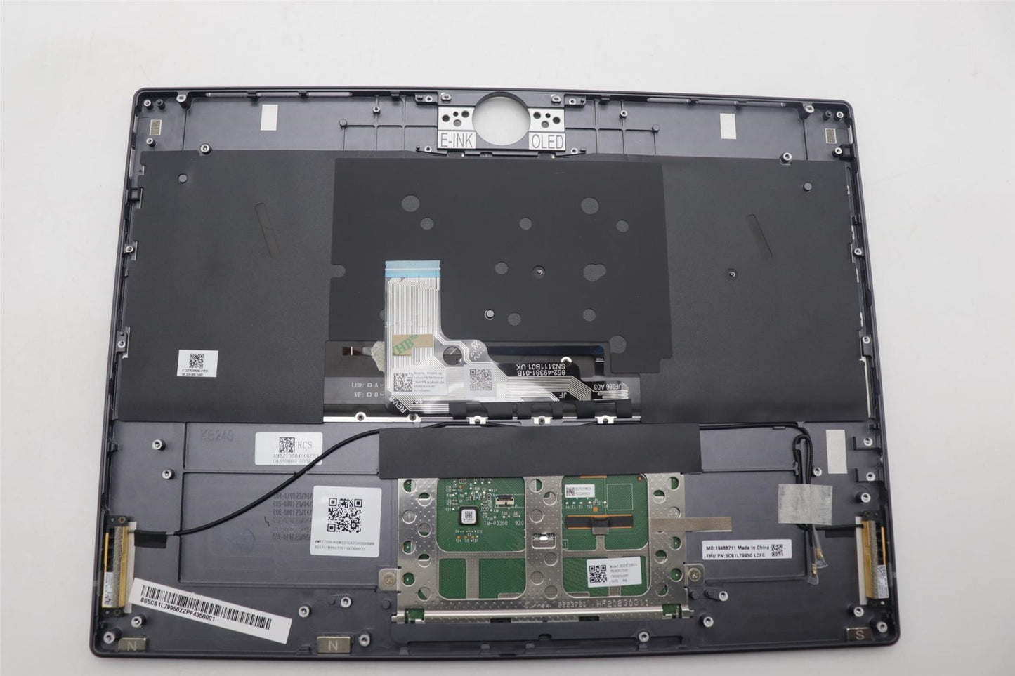 Lenovo ThinkBook G4 IRU Palmrest Cover Touchpad Keyboard German Grey 5CB1L79950