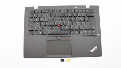 Lenovo Carbon X1 3rd Keyboard Palmrest Top Cover German Grey 00HN957