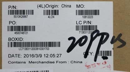 Lenovo 5S10K26867 SCREW Screw L Y70015ACZ D Cover 15