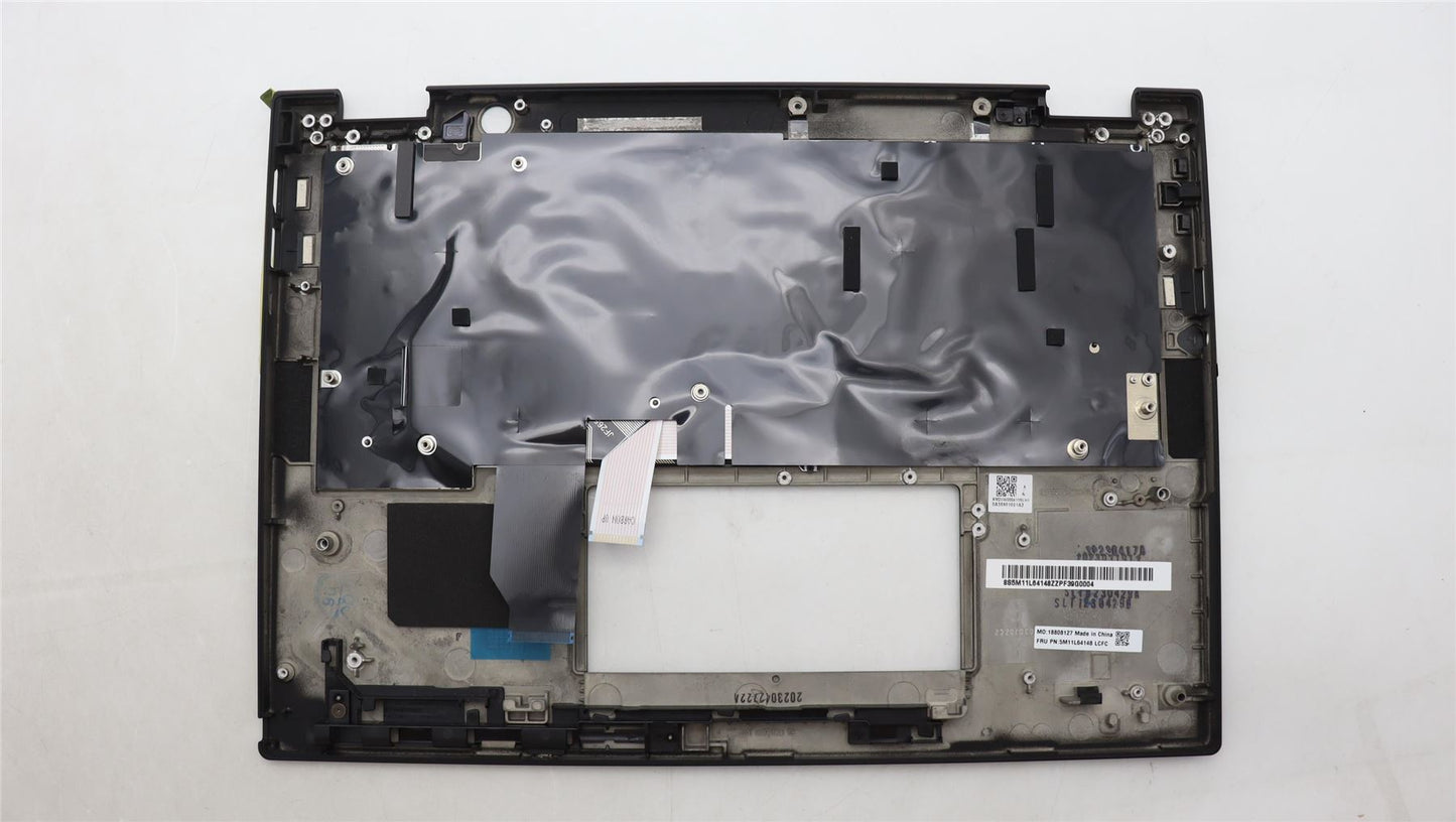 Lenovo ThinkPad X13 Gen 4 Keyboard Palmrest Top Cover Nordic Black 5M11L64148