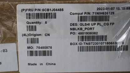 Lenovo UpperCaseASM_POR C82SD PLCG FPNBL 5CB1J04485