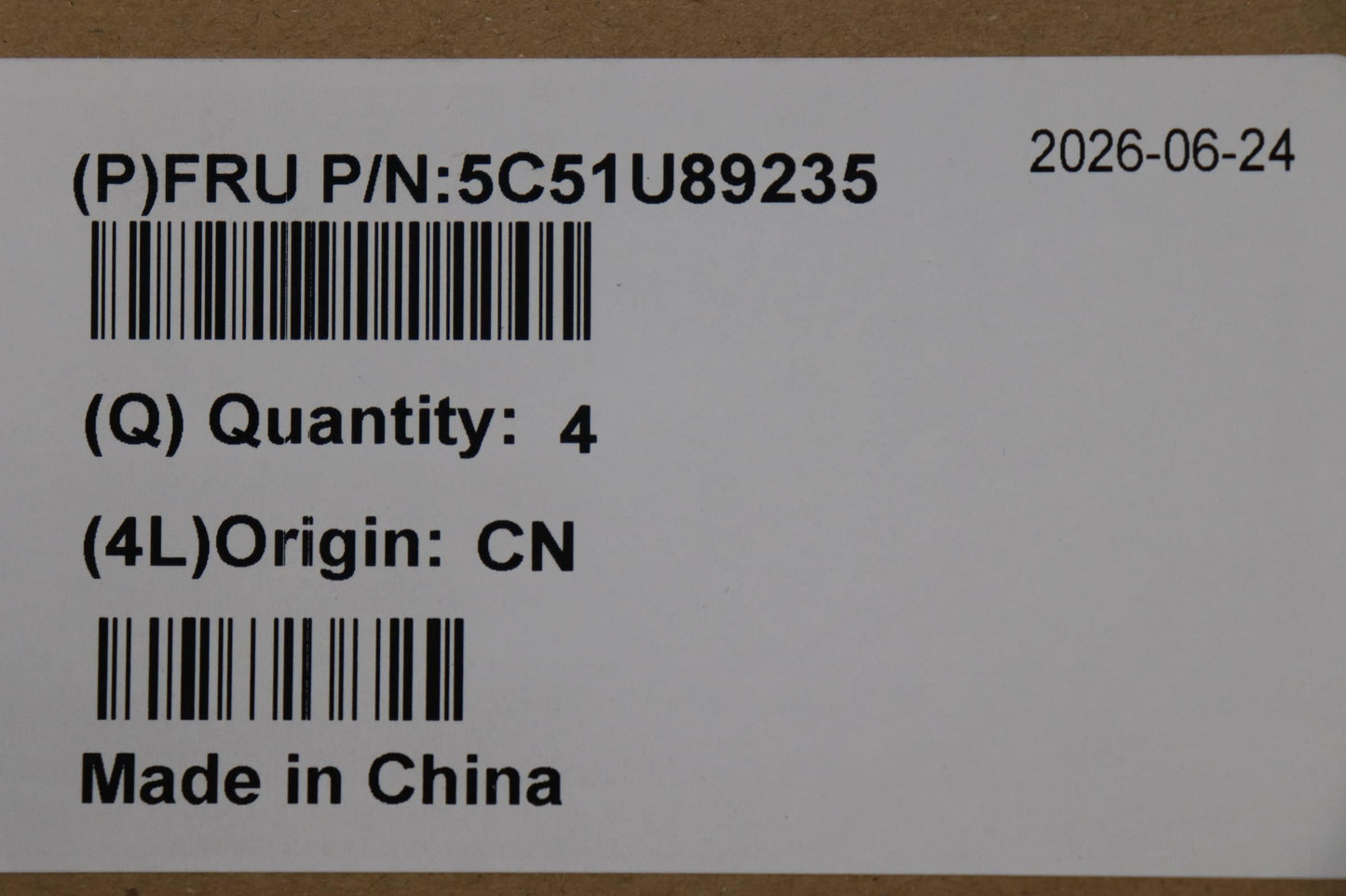 Lenovo PCBA FRU SE60n G2 4RS-232/422/485 MD Board 5C51U89235