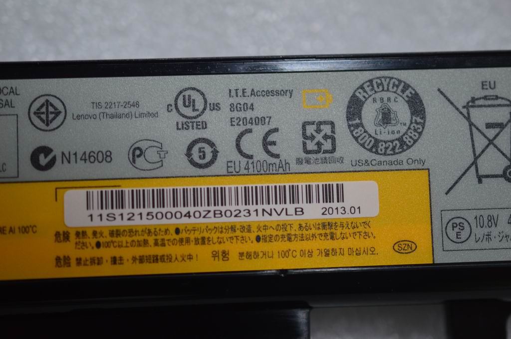 Lenovo Sanyo L11S6Y01 10.8V48Wh 6cellBTY Comm02 121500040