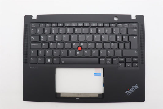 Lenovo ThinkPad X13 Gen 4 Keyboard Palmrest Top Cover Turkish Black 5M11H94570
