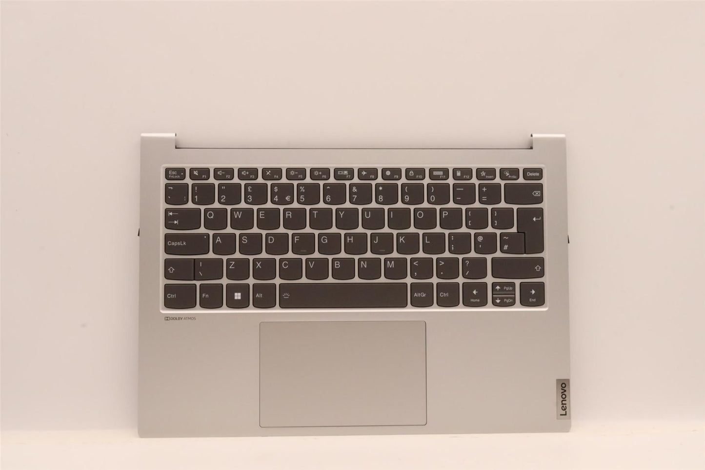 Lenovo IdeaPad 7 14ACH5 Palmrest Cover Touchpad Keyboard UK Iron Grey 5CB1B43527