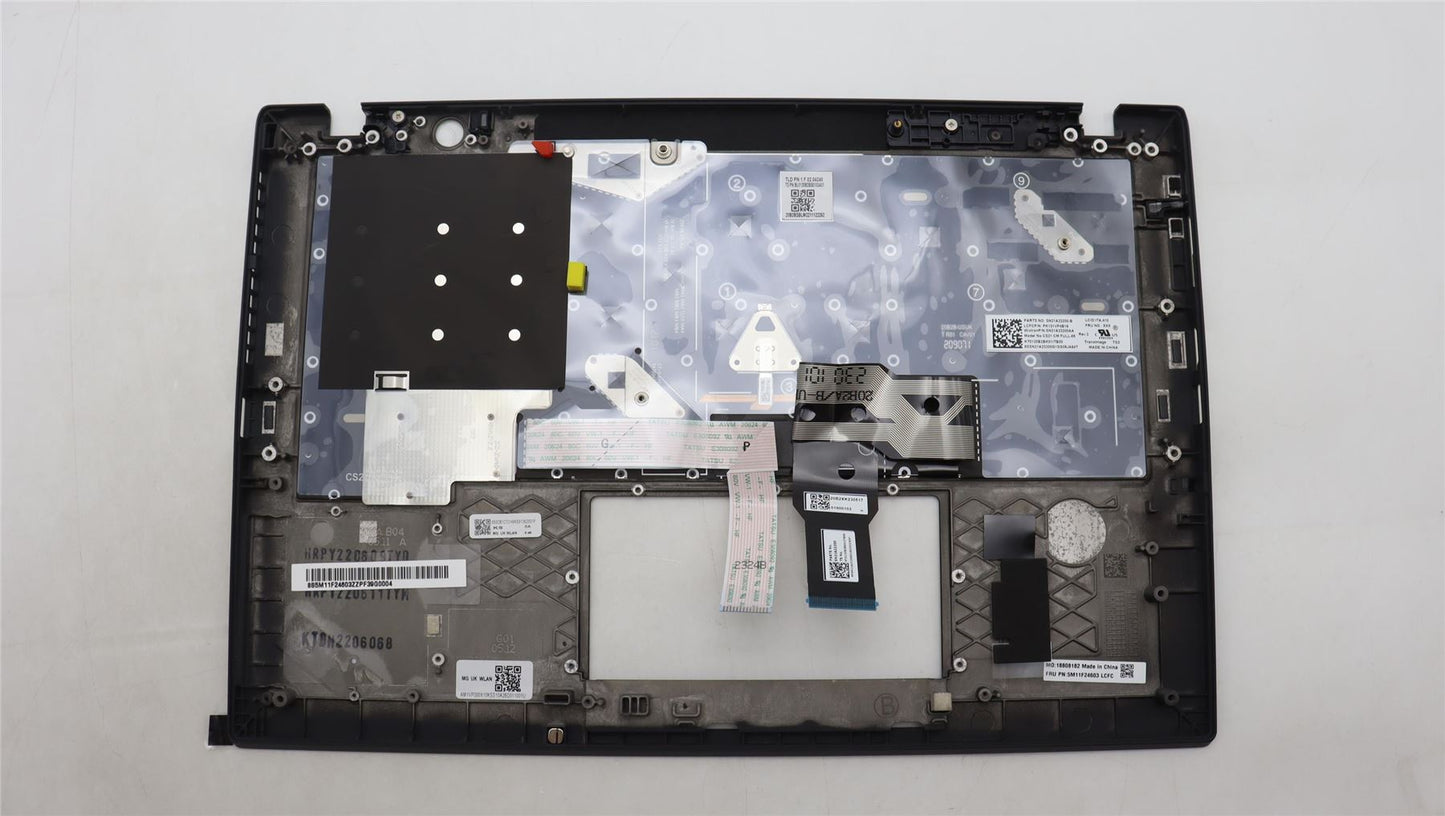 Lenovo ThinkPad T14s Gen 2 Keyboard Palmrest Top Cover Italian Black 5M11F24604