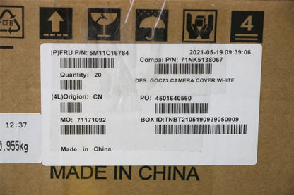 Lenovo MECH_ASM Back housing for camera,WH,27 5M11C16784
