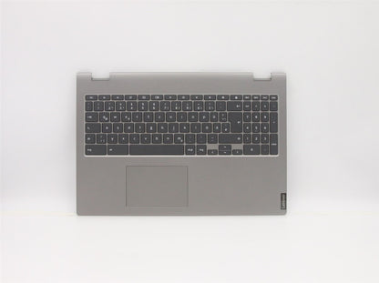Lenovo C340 15 Palmrest Cover Touchpad Keyboard German Grey Backlit 5CB0U43719