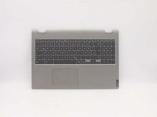 Lenovo C340 15 Palmrest Cover Touchpad Keyboard German Grey Backlit 5CB0U43719