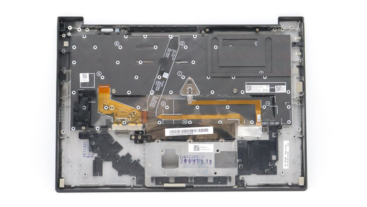 Lenovo ThinkPad X1 10th Gen Keyboard Palmrest Top Cover Deep Black 5M11H44159