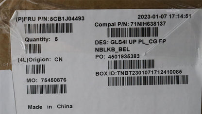Lenovo UpperCaseASM_BEL C82SD PLCG FPNBL 5CB1J04493