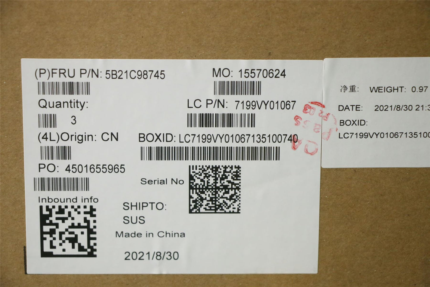 Lenovo WIN,i5-8265U,8G,9560,yTPM2 5B21C98745