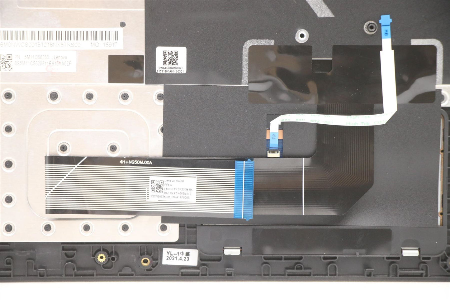 Lenovo MECH_ASM KBEURO_ENGw/PTC BK(W/DFKB) 5M11C86283