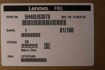 Lenovo HEATSINK 125W CPU heatsink Ultra 5H40U93070