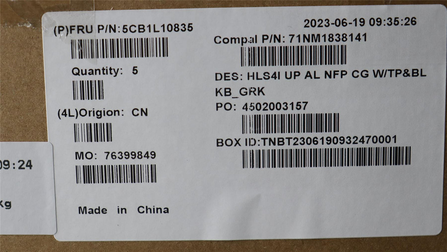 Lenovo IdeaPad 5 14IRL8 5 14IAH8 Palmrest Cover Touchpad Keyboard 5CB1L10835