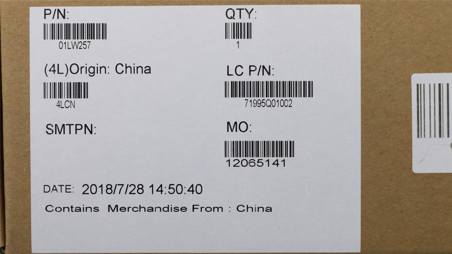 Lenovo 01LW257 IO BRK R ASSY