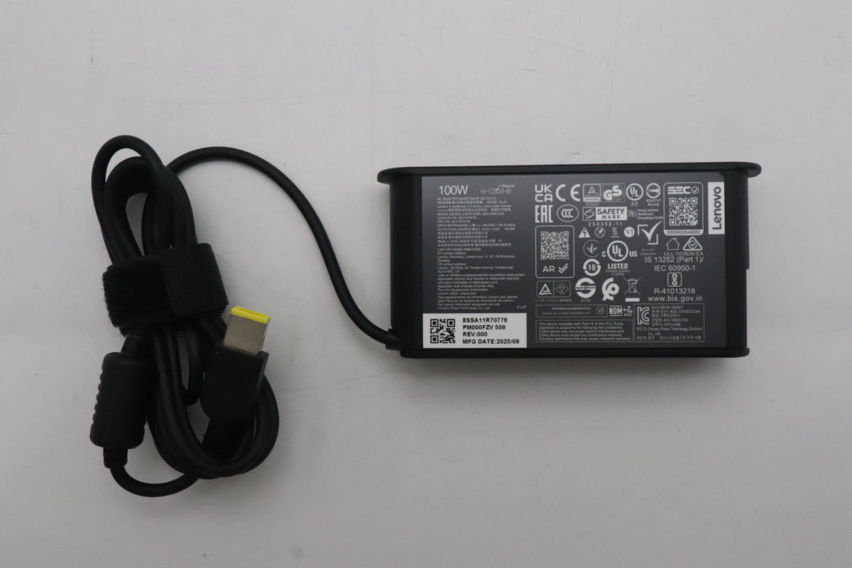 Lenovo AC_ADAPTER Slim-tip FRU 100W AC Charger Adapter 5A11R70778