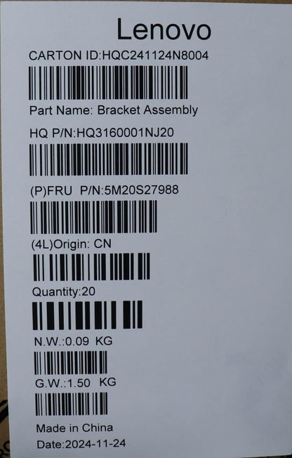 Lenovo MECHANICAL triger_asm H 83L3_R NIC Board 5M20S27988