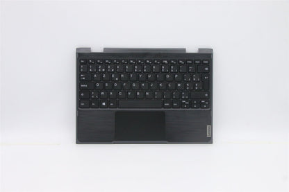 Lenovo 300e 2nd Gen Palmrest Touchpad Cover Keyboard Belgian Black 5CB0T45115