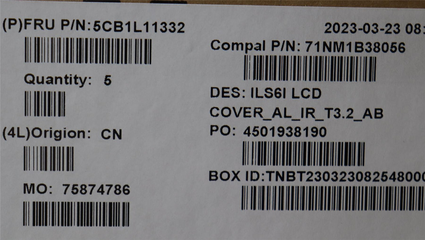 Lenovo IdeaPad 5 16IRL8 5 16ABR8 LCD Cover Rear Back Housing Blue 5CB1L11332