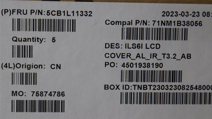 Lenovo IdeaPad 5 16IRL8 5 16ABR8 LCD Cover Rear Back Housing Blue 5CB1L11332