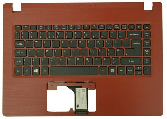Acer Aspire A114-31 A314-31 Housse de repose-mains pour clavier UK Rouge 6B.GQAN7.029