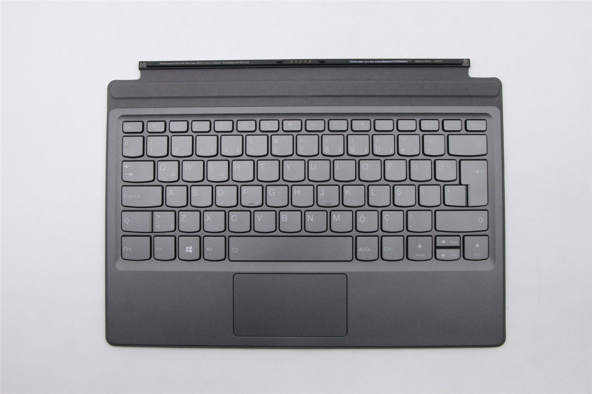 Lenovo Miix 520-12IKB Palmrest Keyboard Dock Turkish Black Backlit 5N20N88540