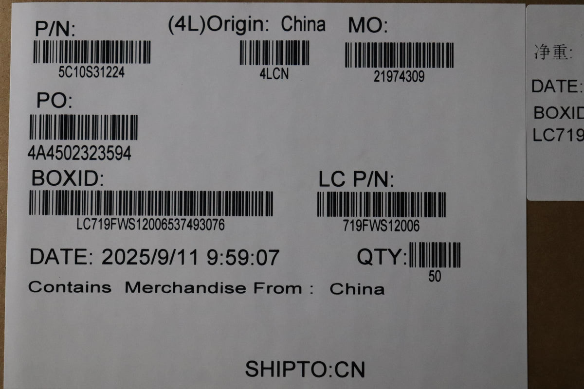 Lenovo L 83K0 LJYI M/B-IO/B I/O Cable 5C10S31224