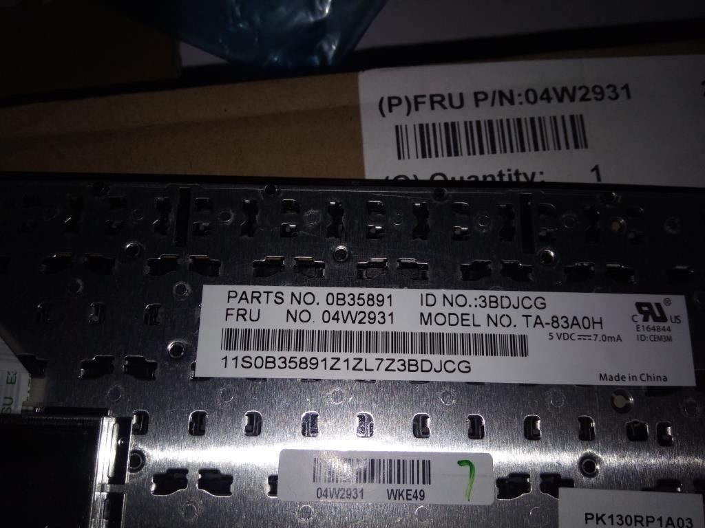 Lenovo Tanner-KBD ARA Arabic Keyboard 04W2931